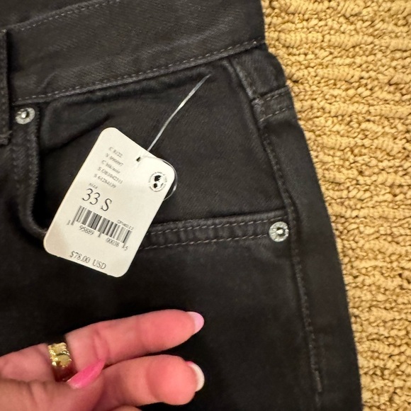 Free People Maggie Mid-Rise Straight-Leg Jeans size 31 SHORT NWT - Picture 5 of 6